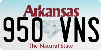 AR license plate 950VNS