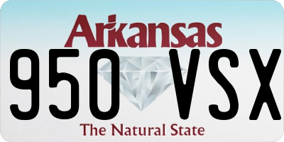 AR license plate 950VSX