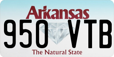 AR license plate 950VTB