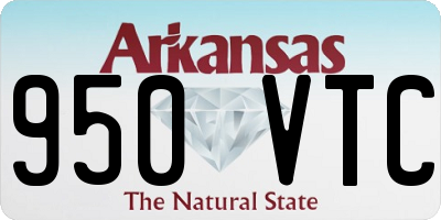 AR license plate 950VTC