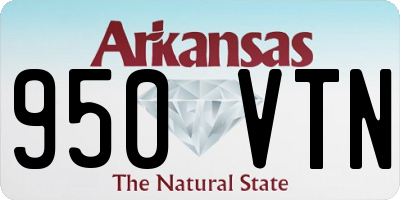 AR license plate 950VTN
