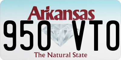 AR license plate 950VTO