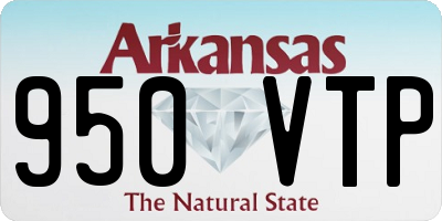 AR license plate 950VTP