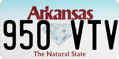 AR license plate 950VTV