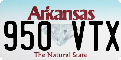 AR license plate 950VTX