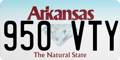 AR license plate 950VTY