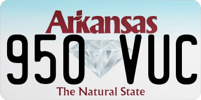 AR license plate 950VUC