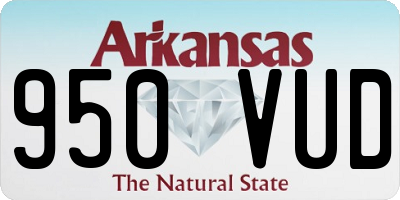 AR license plate 950VUD