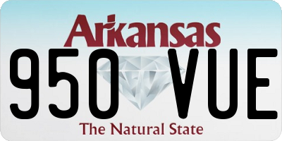 AR license plate 950VUE
