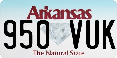 AR license plate 950VUK