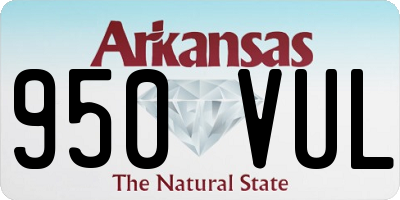AR license plate 950VUL