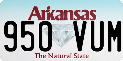 AR license plate 950VUM