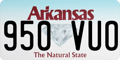 AR license plate 950VUO