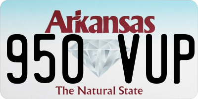 AR license plate 950VUP
