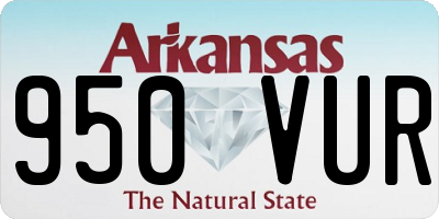 AR license plate 950VUR
