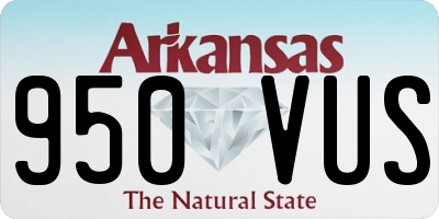 AR license plate 950VUS