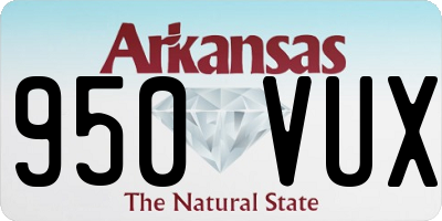 AR license plate 950VUX