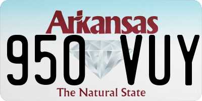 AR license plate 950VUY