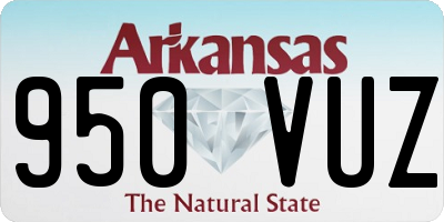 AR license plate 950VUZ