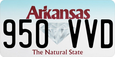 AR license plate 950VVD