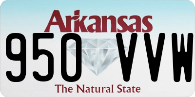 AR license plate 950VVW