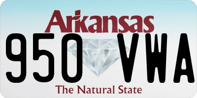 AR license plate 950VWA