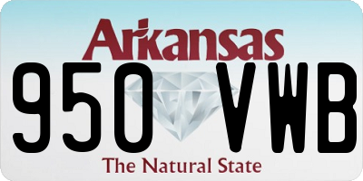 AR license plate 950VWB
