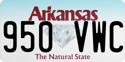 AR license plate 950VWC