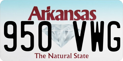 AR license plate 950VWG