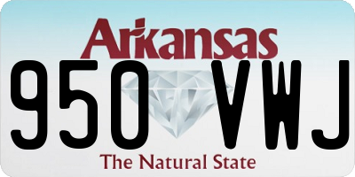 AR license plate 950VWJ