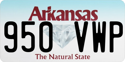 AR license plate 950VWP