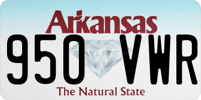AR license plate 950VWR