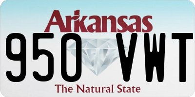 AR license plate 950VWT