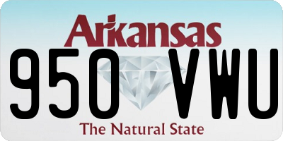 AR license plate 950VWU