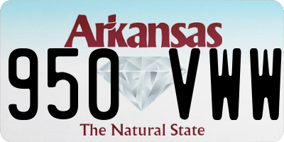 AR license plate 950VWW