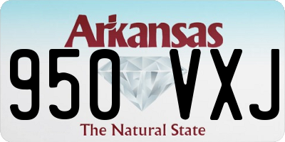 AR license plate 950VXJ