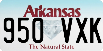 AR license plate 950VXK