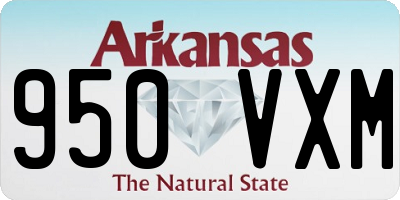 AR license plate 950VXM