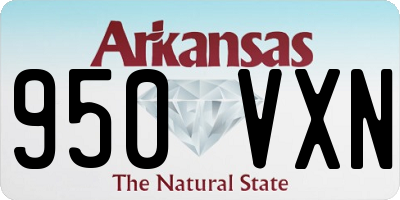 AR license plate 950VXN