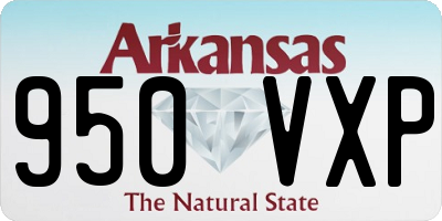 AR license plate 950VXP