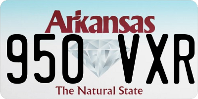 AR license plate 950VXR