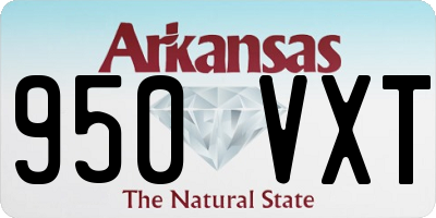 AR license plate 950VXT