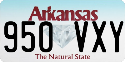 AR license plate 950VXY