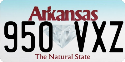 AR license plate 950VXZ