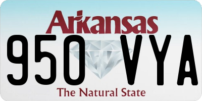 AR license plate 950VYA