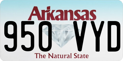 AR license plate 950VYD