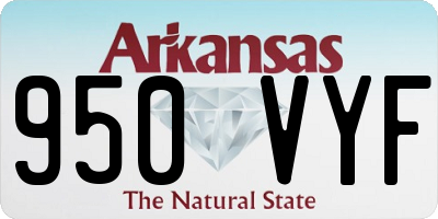 AR license plate 950VYF