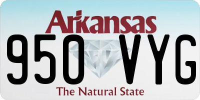 AR license plate 950VYG