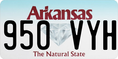 AR license plate 950VYH
