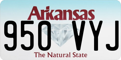 AR license plate 950VYJ